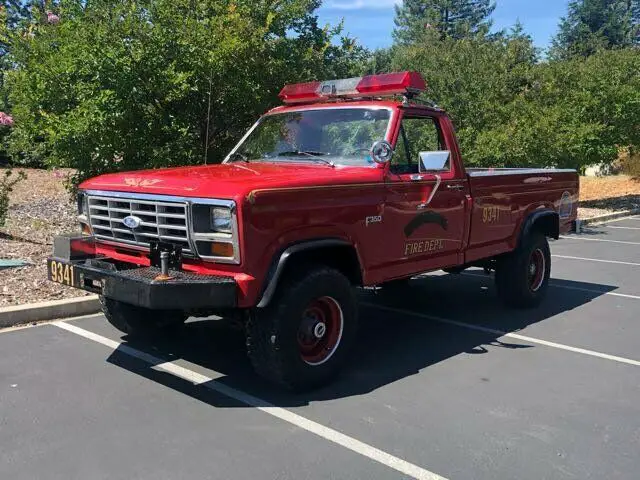 1983 ford f-350 fire truck 5 speed manual 2-door truck