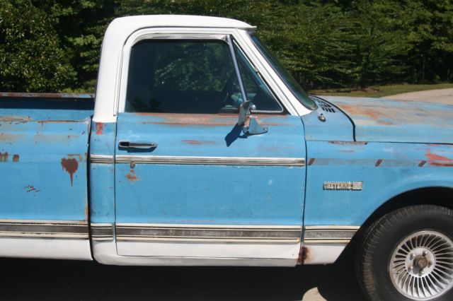 1971 short bed c-10 chevrolet truck a/c cheyenne-10 v8 automatic no reserve!!!
