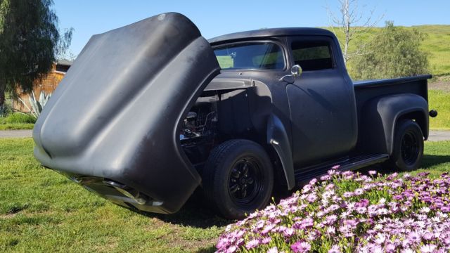 1956 ford truck. custom. chopped top .hot rod, classic,tilt frontend, f-100