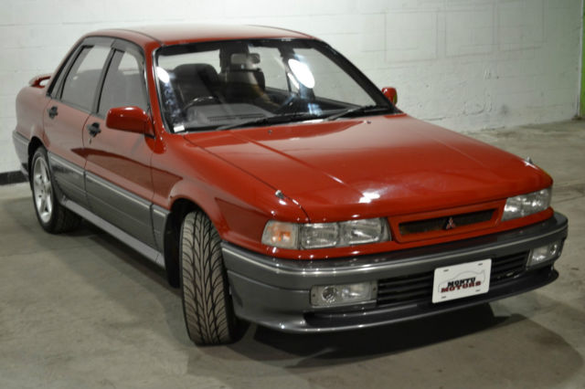 1990 mitsubishi galant vr-4 – monaco red/chateau silver - 4g63t - turbo