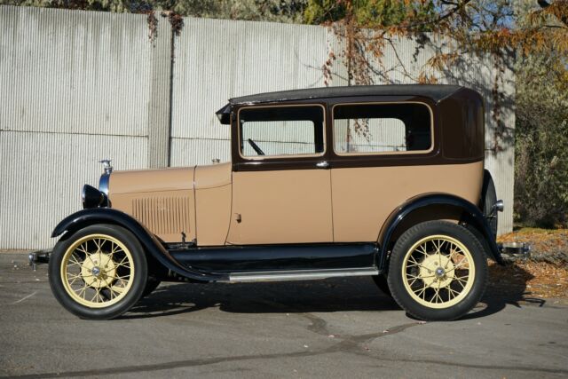 1929 ford model a tudor 60,335 miles brown / tan inline 4 manual