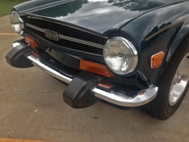 rare fully restored mallard green tr6! beautiful low mileage car!