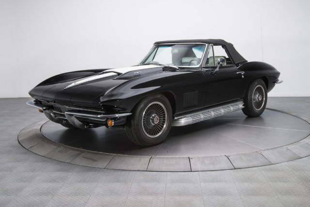 1967 chevrolet corvette 66058 miles black convertible 427 v8 4 speed manual