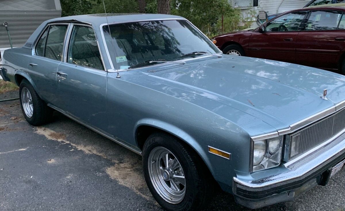 1977 chevrolet nova sedan blue rwd automatic