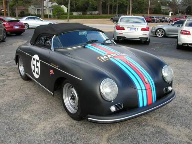 1959 vintage speedster repilca 356 in martini race livery/custom matt black