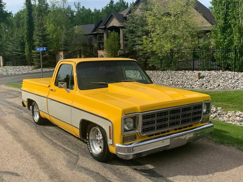 no reserve 1976 gmc 1500 custom short box square body 427 monster must see chevy