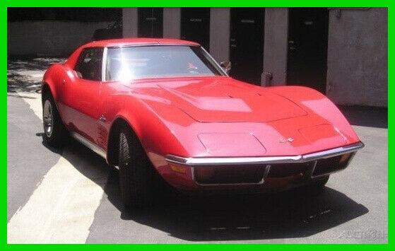 1972 chevrolet corvette stingray rebuilt 350ci v8 rebuilt 4-spd automatic t tops
