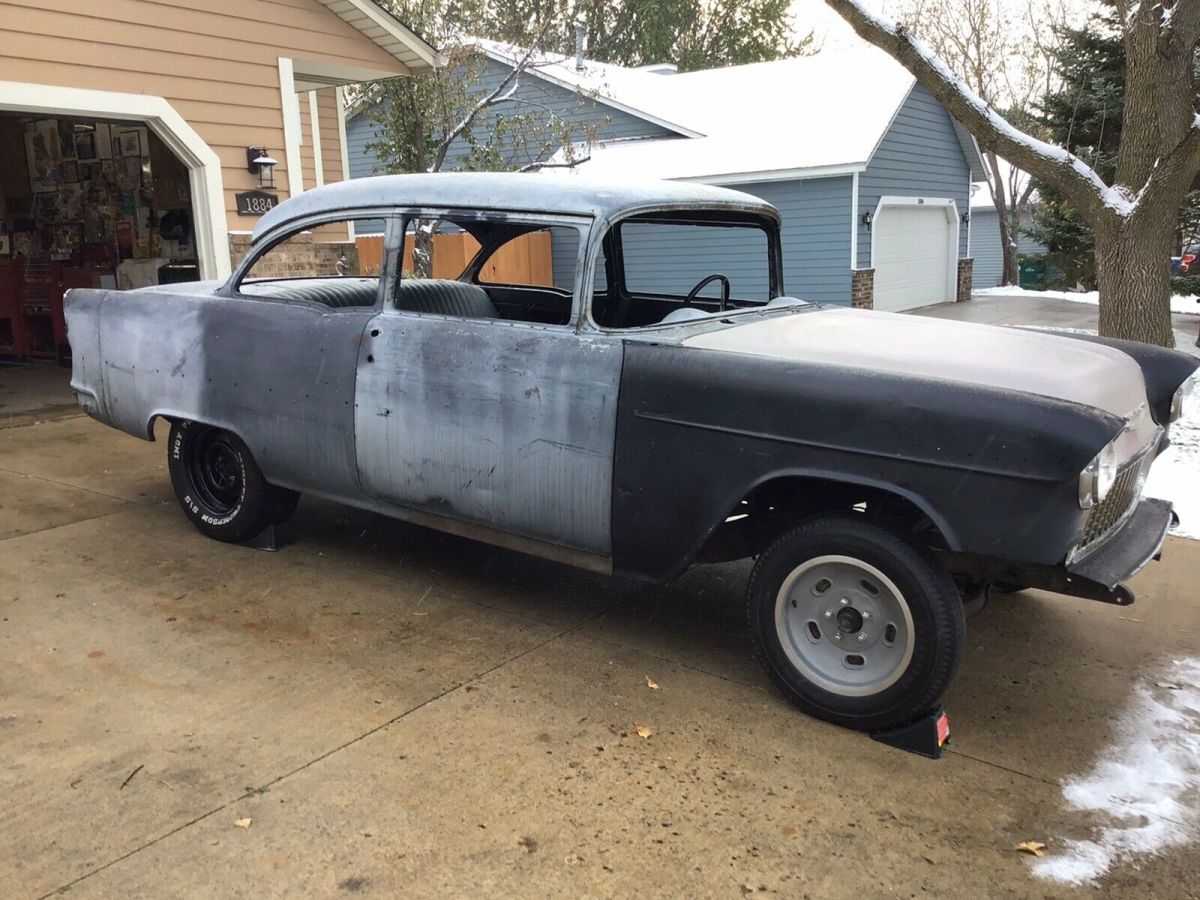 1955 chevy 2 door post very nice solid project with clear title