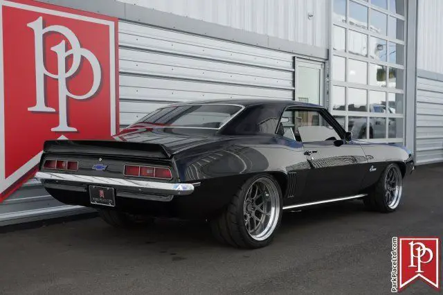1969 chevrolet camaro resto-rod, 1,258 miles on built, black on black
