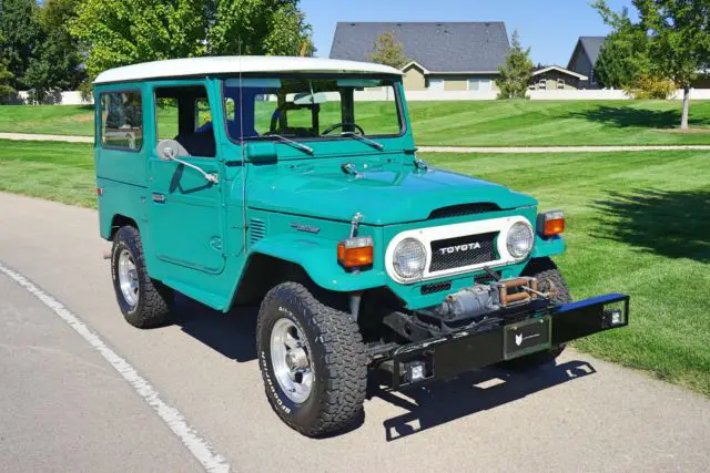 1976 toyota land cruiser 13,000 miles green manual