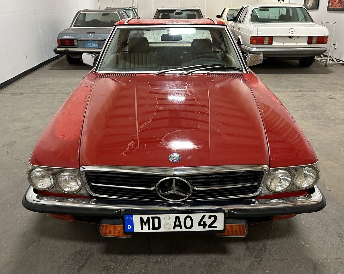 1985 mercedes 280sl euro r107 convertible 5 speed manual transmission