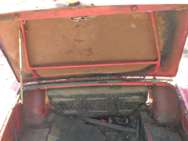 1964 tr4 red barn find - missing engine, trim, rims and title