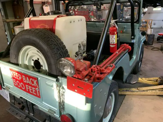 1962 willys jeep cj5 dept. of ag forest svc brush truck