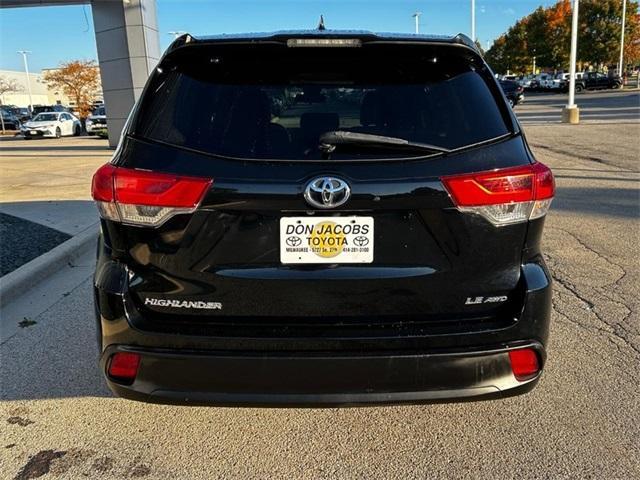 2018 toyota highlander le plus