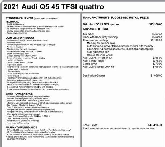 2021 audi q5 45 premium