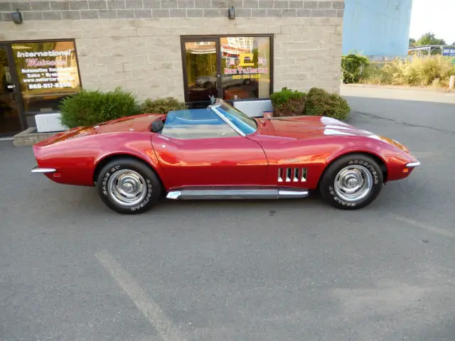 1969 chevrolet corvette convertible,frame off restoration,350ci 350 hp