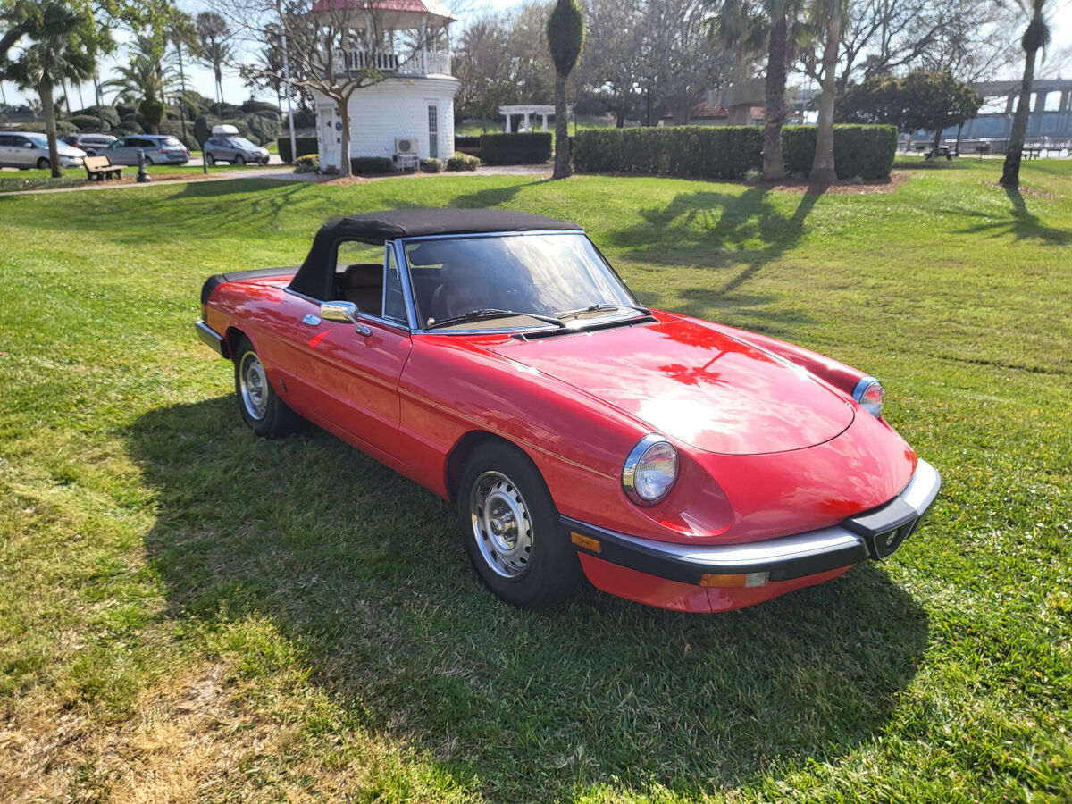 1985 alfa romeo spider convertible spider graduate