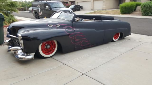 1951 mercury monarch merc lead sled custom chopped bagged show winner rod obo