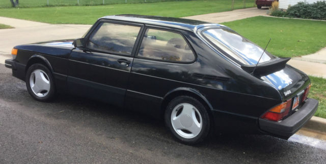 black 1985 saab 900 spg (special performance group) turbo hatchback 2-door 2.0l