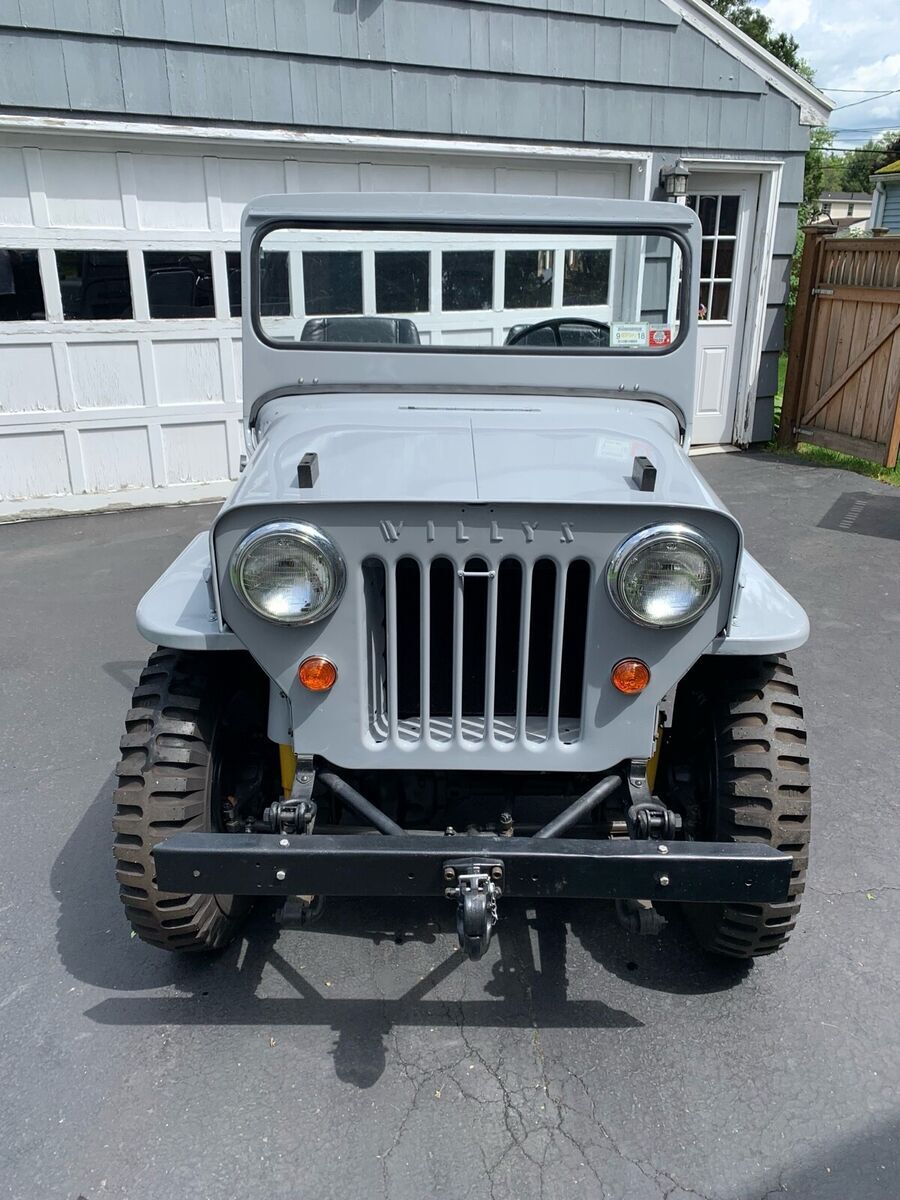 1953 jeep cj-3b convertible grey