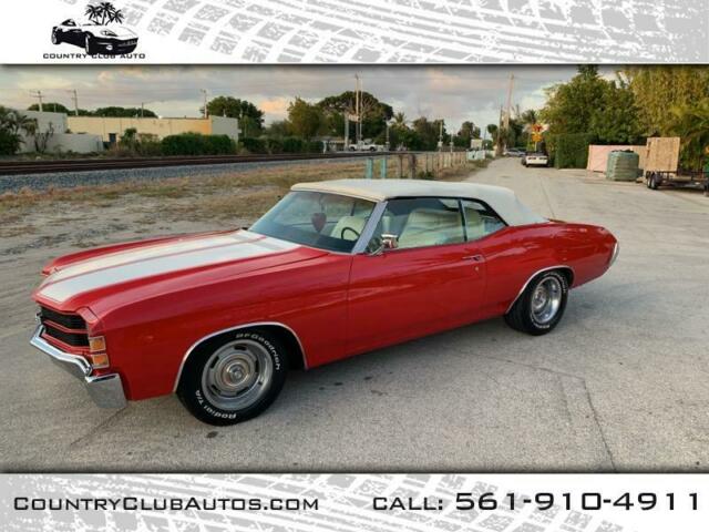 1971 chevrolet chevelle 48400 miles red automatic