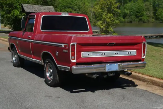 1973 f100 ranger. 360 fe , factory ac , hurst shift ,headers, glasspaks