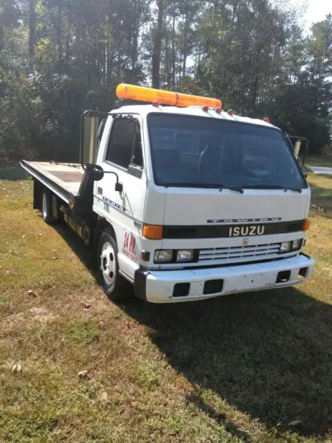 1990 isuzu npr diesel engine flat bed towing