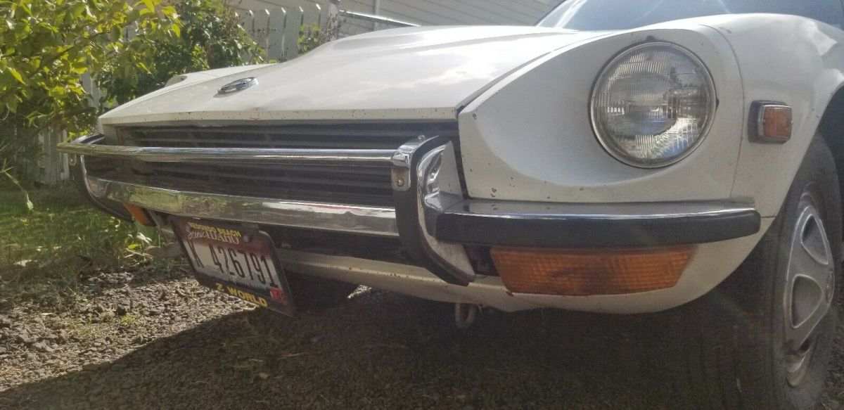 1972 datsun 240z white rwd manual