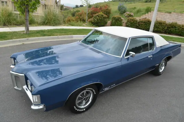 1969 pontiac grand prix original so cal black plate rust free!!