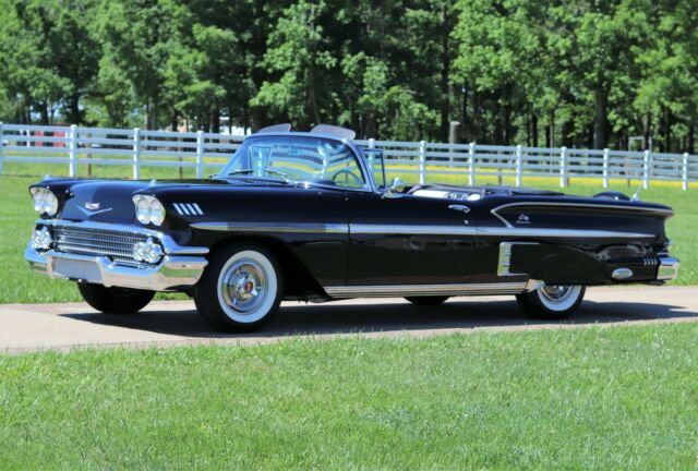 1958 chevrolet impala convertible - gorgeous black
