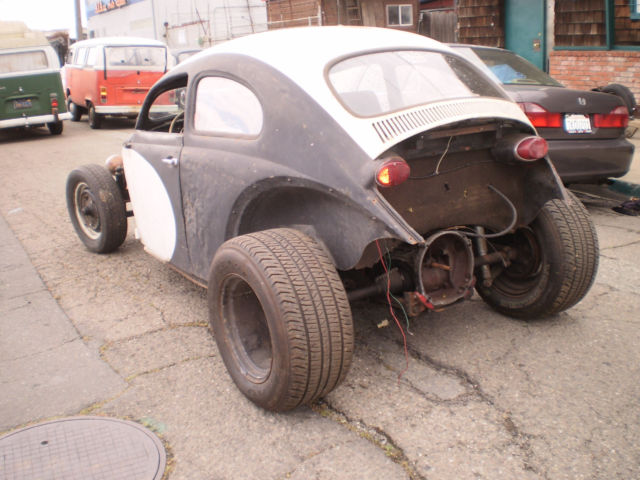 1962 vw bug chop top volksrod custom rod