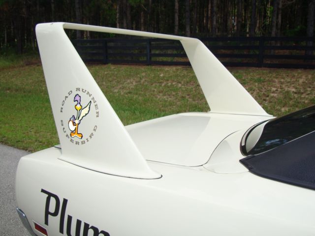 1970 plymouth superbird 426 hemi alpine white