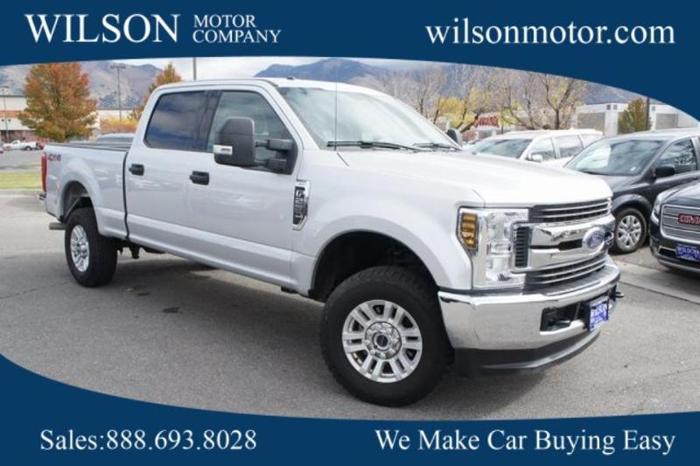 2018 ford f-250 super duty xlt 4x4 xlt 4dr crew cab 8 ft. lb pickup for sale in logan, utah