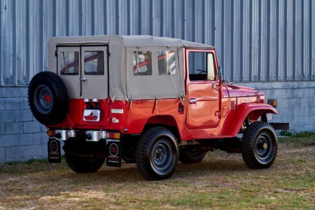 1974 toyota land cruiser suv red 4wd manual fj40