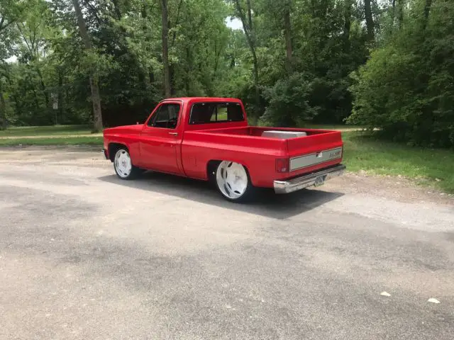 1987 silverado r10 bagged tubbed lays out raceline wheels