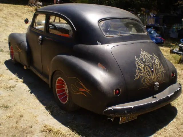 1946 chevy rat rod barn find hot rod lead sled custom low rider cruiser blackrat