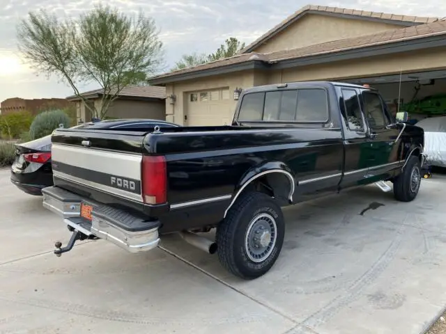 1992 ford f-250 pickup black 4wd automatic xlt