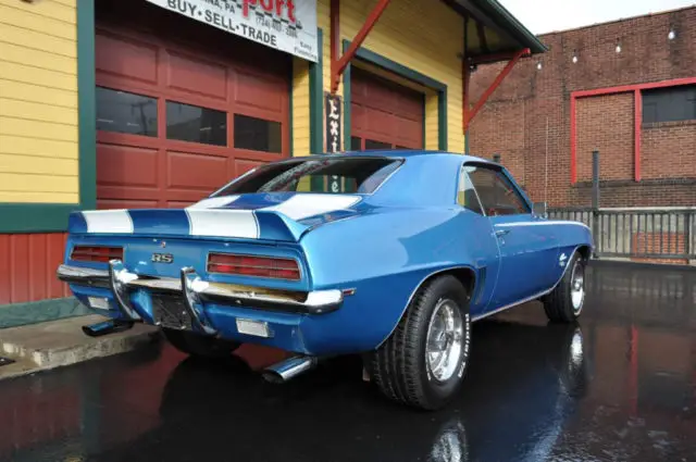 1969 chevrolet camaro ssrs lemans blue white houndstooth! 62882 miles lemans blu
