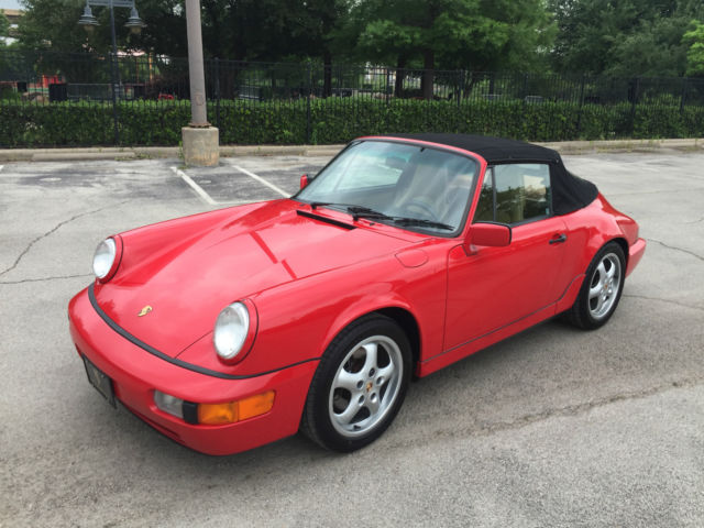 1990 porsche 911 carrera 2 cabriolet garage queen