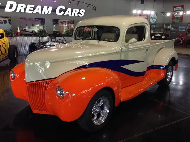 40 ford pickup flathead v8 3spd fat man pdisc pw leather f1 resto mod street rod
