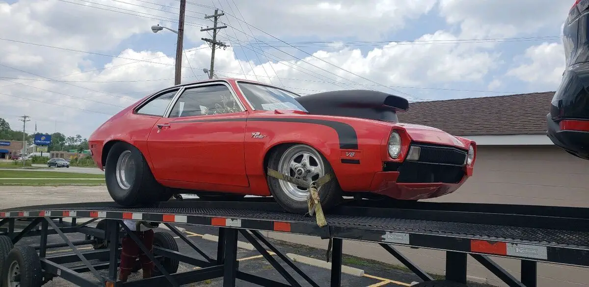 1971 ford pinto coupe red rwd automatic