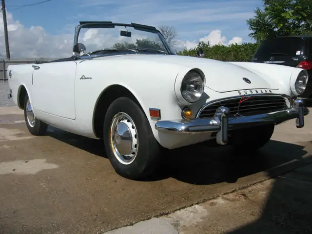 1962 sunbeam alpine original car 32,510 miles, original tires from factory 1961
