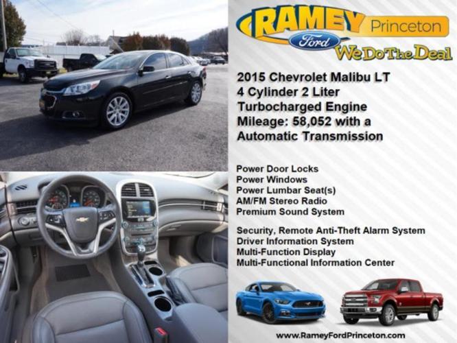 2015 chevrolet malibu lt lt 4dr sedan w/3lt for sale in elgood, west virginia