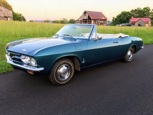 chevy chevrolet corvair monza convertible 110hp automatic survivor unmolested