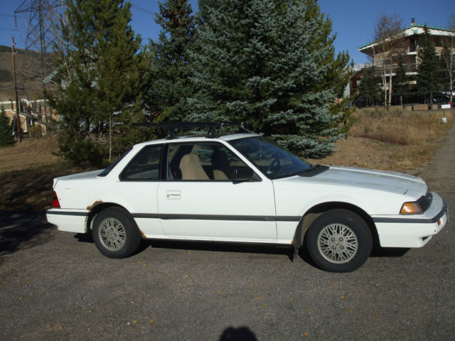 white 1986 honda prelude 2.0si