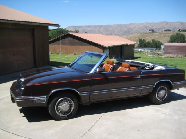 1982 chrysler lebaron convertable / low miles