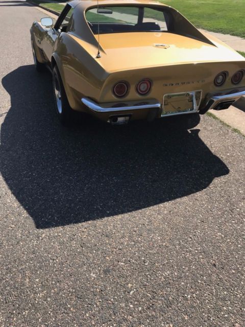 1971 corvette stingray- warbonnet yellow, 66k original miles