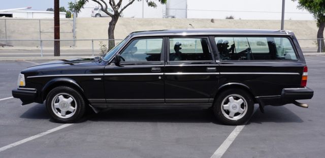 black 1990 volvo 240 wagon