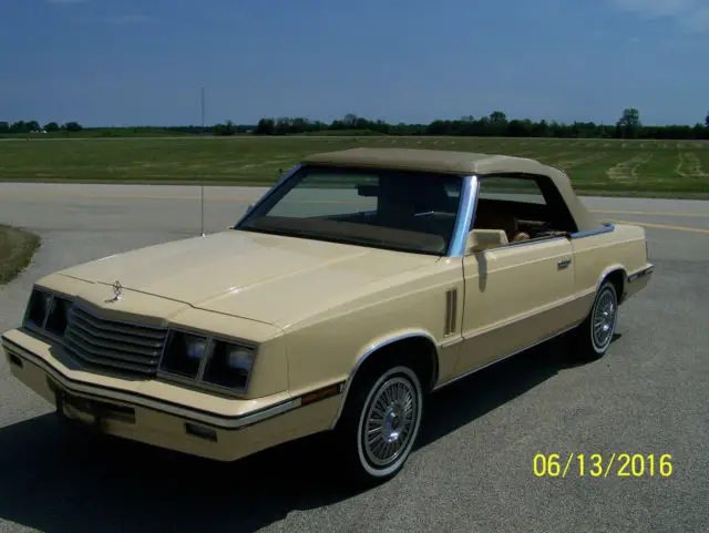1985 dodge 600 convewrtible