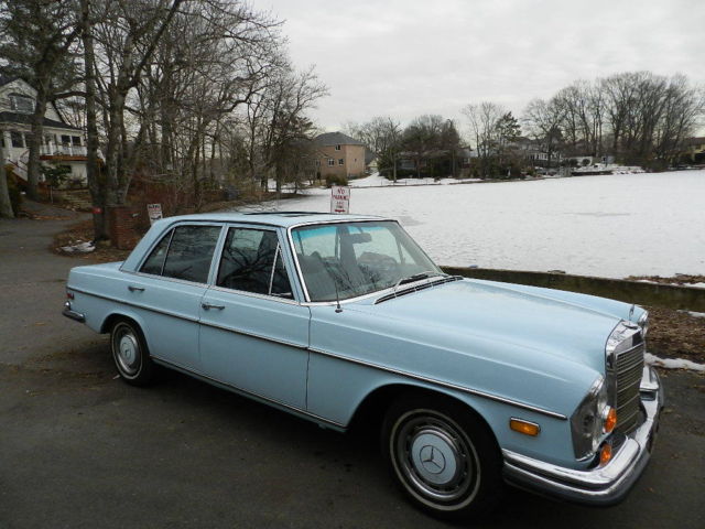 1973 meredes-benz 280 se 4.5 moonroof baby blue original owner original miles